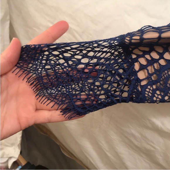 For Love and Lemons FL&L Antigua Blue Dress Size Small ❤️🍋 - Picture 7 of 9